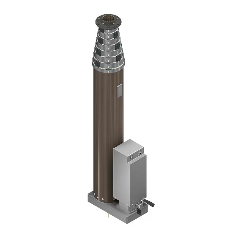 25m electric lockable spindle telescopic mast