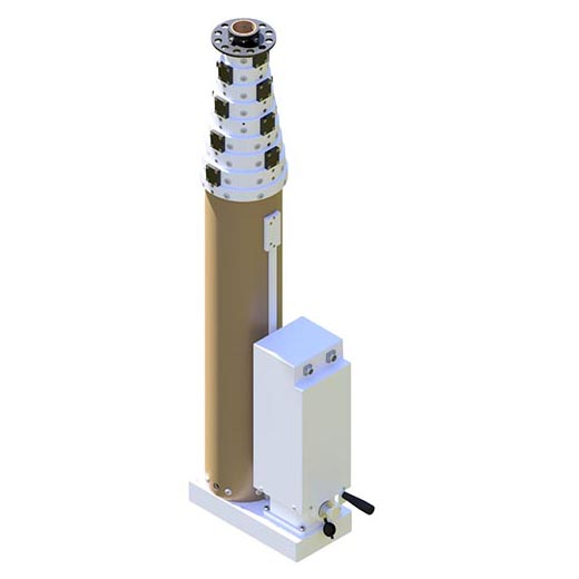 6m electric lockable spindle telescopic mast