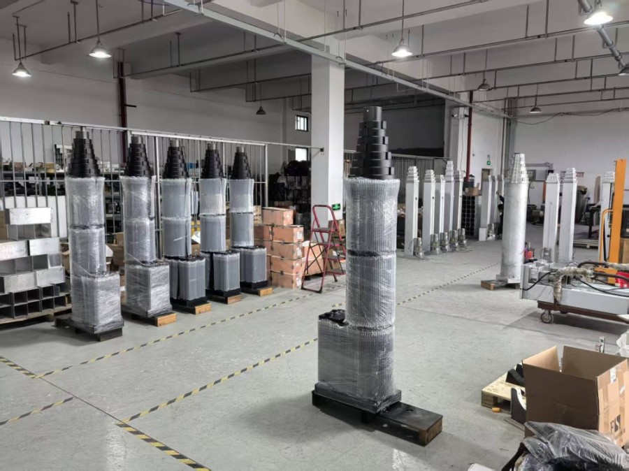 25m electric lockable spindle telescopic mast