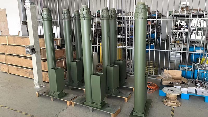 6m electric lockable spindle telescopic mast